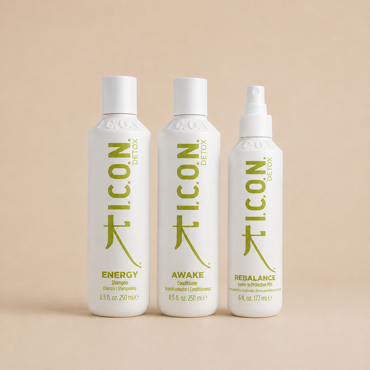 ENERGY + AWAKE + REBALANCE Detox Routine Pack · Balanced Oily Hair